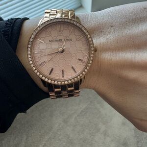 Michael Kors Pink and Gold Women's Watch